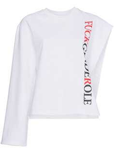 толстовка с разрезами и принтом  Blindness