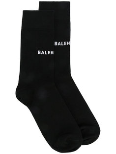 logo printed socks Balenciaga