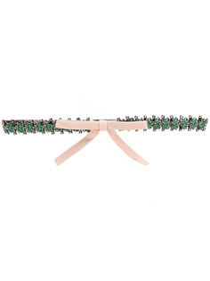 embellished bow front skinny belt Nº21