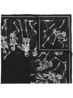 Dancing Skull print scarf Alexander McQueen