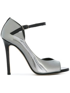 open toe sheen pumps Marc Ellis
