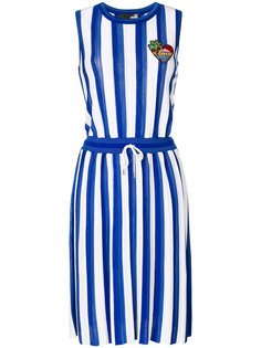 расклешенное платье в полоску  Love Moschino