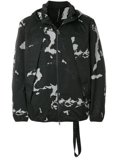 hooded printed jacket Blackbarrett