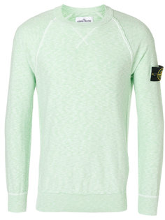 джемпер с круглым вырезом и декоративной строчкой  Stone Island