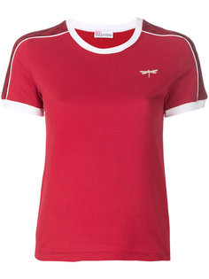футболка с заплаткой в форме стрекозы Red Valentino