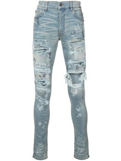 облегающие рваные джинсы Amiri