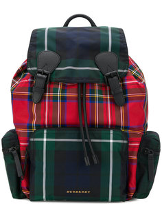 designer check backpack  Burberry