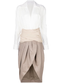 платье с запахом с панельным дизайном Jacquemus