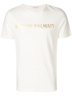 футболка с логотипом  Pierre Balmain