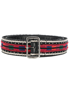 patterned buckle belt Saint Laurent