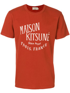 футболка с логотипом  Maison Kitsuné