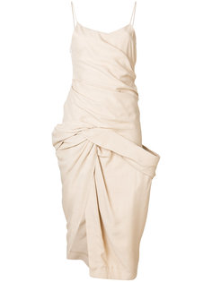 платье с присборенным дизайном Jacquemus