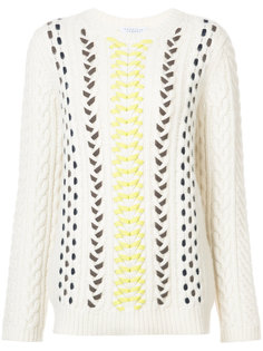 вязаный свитер с плетеной отделкой Gabriela Hearst