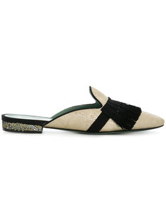 fringed slip on loafers Paola Darcano