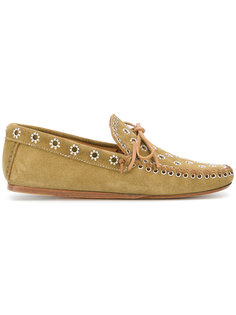 Foccia flower eyelet-embellished loafers Isabel Marant