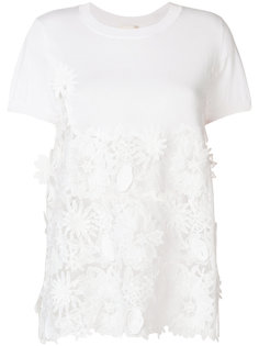 floral embellished T-shirt Semicouture