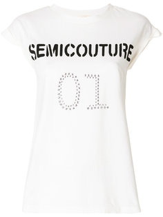 logo sleeveless top Semicouture