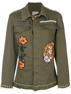 embroidered fitted jacket History Repeats