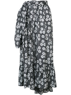 асимметричная юбка с цветочным рисунком Lisa Marie Fernandez
