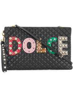 стеганый клатч с логотипом Dolce & Gabbana
