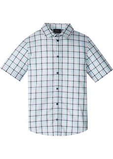 Рубашка в клетку (белый в клетку) Bonprix