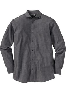 Рубашка Regular Fit (темно-серый) Bonprix