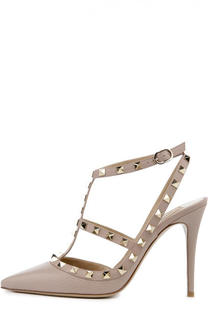 Кожаные туфли Valentino Garavani Rockstud на шпильке Valentino