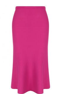 Однотонная вязаная юбка-миди Diane Von Furstenberg