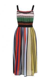 Приталенное вязаное платье-миди Missoni