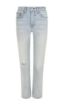 Джинсы прямого кроя с потертостями Rag&amp;Bone