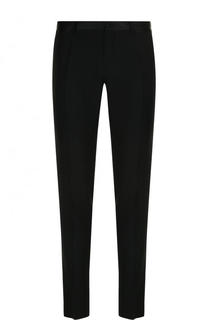 Шерстяные вечерние брюки с шелковой отделкой Dolce &amp; Gabbana