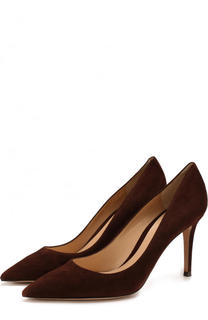 Замшевые туфли Gianvito 85 на шпильке Gianvito Rossi