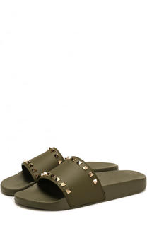 Резиновые шлепанцы Valentino Garavani Rockstud Valentino