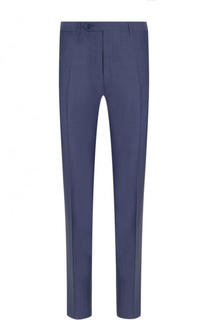 Шерстяные брюки прямого кроя Canali
