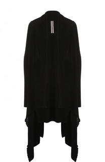 Удлиненный хлопковый кардиган асимметричного кроя Rick Owens