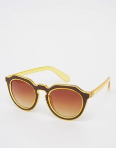 Круглые солнцезащитные очки AJ Morgan - Коричневый