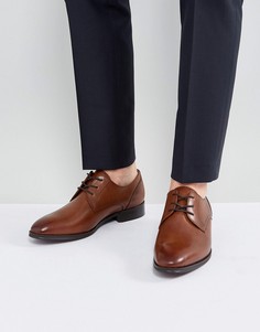 Светло-коричневые кожаные туфли дерби ALDO - Рыжий
