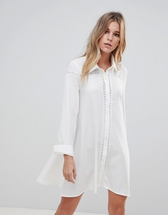 Платье-рубашка Glamorous - Кремовый