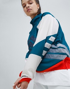 Куртка колор блок с короткой молнией Adidas Originals Nova - Красный
