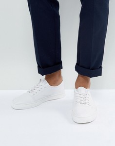 Белые кожаные кроссовки на шнуровке ASOS - Белый