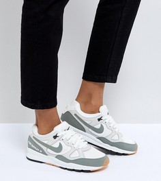 Белые кроссовки со вставками цвета хаки Nike Air Span Ii - Зеленый