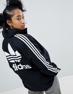 Черная спортивная куртка с капюшоном adidas Originals adicolor - Черный