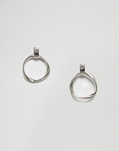 Серьги-кольца Nylon - Серебряный