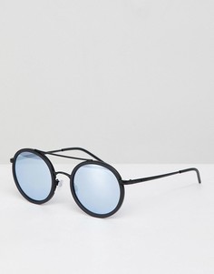 Черные круглые солнцезащитные очки Emporio Armani 0EA2041 - 50 мм - Черный