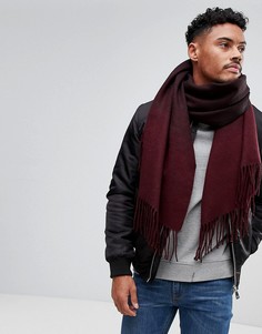 Бордовый шарф с эффектом омбре ASOS - Красный
