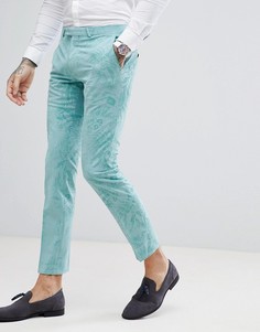 Супероблегающие брюки с набивкой флок Noose & Monkey - Зеленый