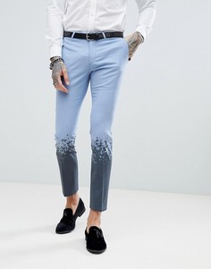 Cупероблегающие брюки с принтом Noose & Monkey - Синий