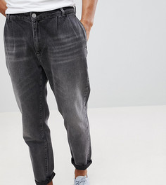 Черные выбеленные джинсы с двумя складками Noak - Черный