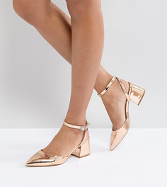 Туфли на среднем каблуке ASOS SCARLETTE - Золотой