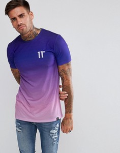 Фиолетовая обтягивающая футболка 11 Degrees - Фиолетовый